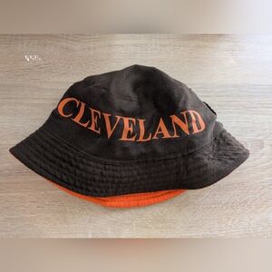 Cleveland Browns Brown and Orange Bucket Reversible Bucket Hat
